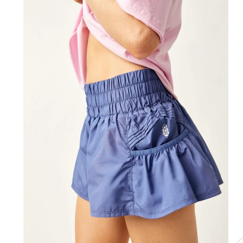 NWT FP Movement Get Your Flirt On Shorts Summer Blueberry XL